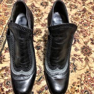 Vintage Karl Lagerfeld Leather Heels